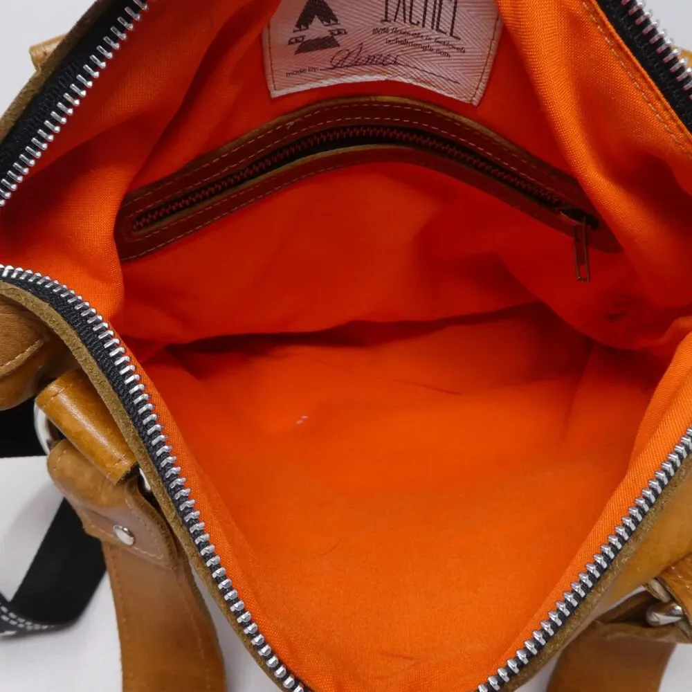Ixchel Triangle Handmade Leather Mayan Aztec‎ Woven Shoulder Bag Purse